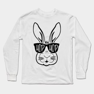 Hip Hop Bunny Shirt, Easter shirt, Unisex Easter shirt, Youth Toddler Easter shirt, Baby Easter tee, Funny Easter shirt, Family Easter tee Long Sleeve T-Shirt